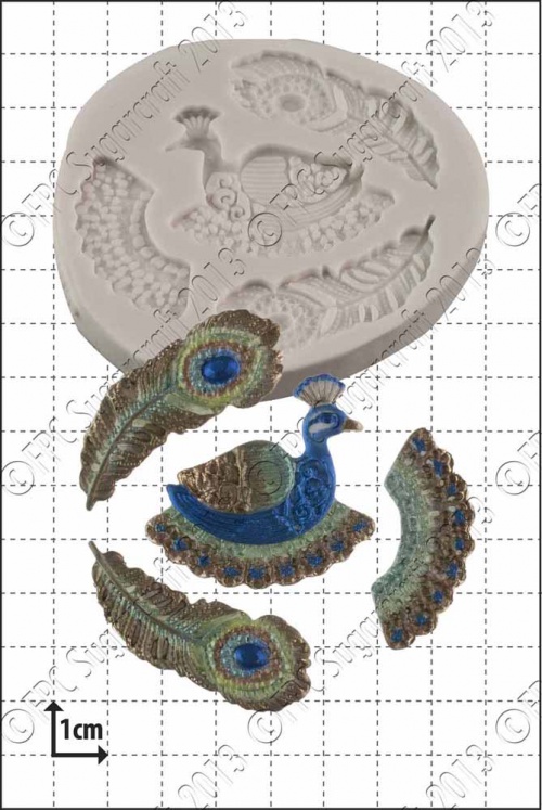 'Filigree Peacock' Silicone Mould